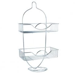 Bath Bliss Rainbow Design Shower Caddy in Chrome