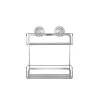 Croydex Stick 'n' Lock Two Tier Cosmetic Basket 20.6 x 10.2 x 6.4 inches