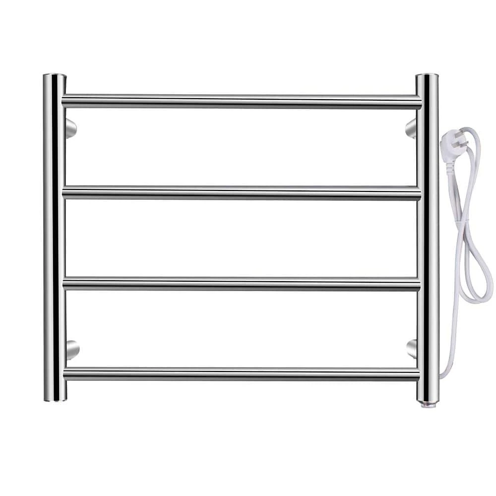 EPOWP 4-Bar Wall Mount Electric Hardwired Towel Warmer in Stainless Steel 3 EPOWP 4-Bar Wall Mount Electric Hardwired Towel Warmer in Stainless Steel