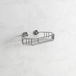 No Drilling Required Draad Rustproof Solid Brass Shower Caddy 11 in. Single Shelf Angled in Chrome 9 No Drilling Required Draad Rustproof Solid Brass Shower Caddy 11 in. Single Shelf Angled in Chrome -Toilet Storage Shop chrome no drilling required shower caddies dk140 chr c3 1000