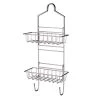 The Plumber's Choice Shower Caddy Over Shower Head Basket Shelf with Hooks Hanging Sponge Shampoo Holder Organizer Stainless Steel in Chrome -Toilet Storage Shop chrome the plumber s choice shower caddies pbe2050 64 1000