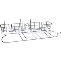 The Plumber's Choice Shower Caddy Over Shower Head Basket Shelf with Hooks Hanging Sponge Shampoo Holder Organizer Stainless Steel in Chrome -Toilet Storage Shop chrome the plumber s choice shower caddies pbe2050 fa 1000