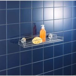 Wenko Vacuum Loc Wall Shelf Maxi Milazzo -Toilet Storage Shop chrome wenko shower caddies 20884100 31 1000