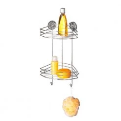 Wenko Vacuum Loc 2-Tier Corner Rack in Chrome 10 Wenko Vacuum Loc 2-Tier Corner Rack in Chrome -Toilet Storage Shop chrome wenko shower caddies 20885100 d4 1000