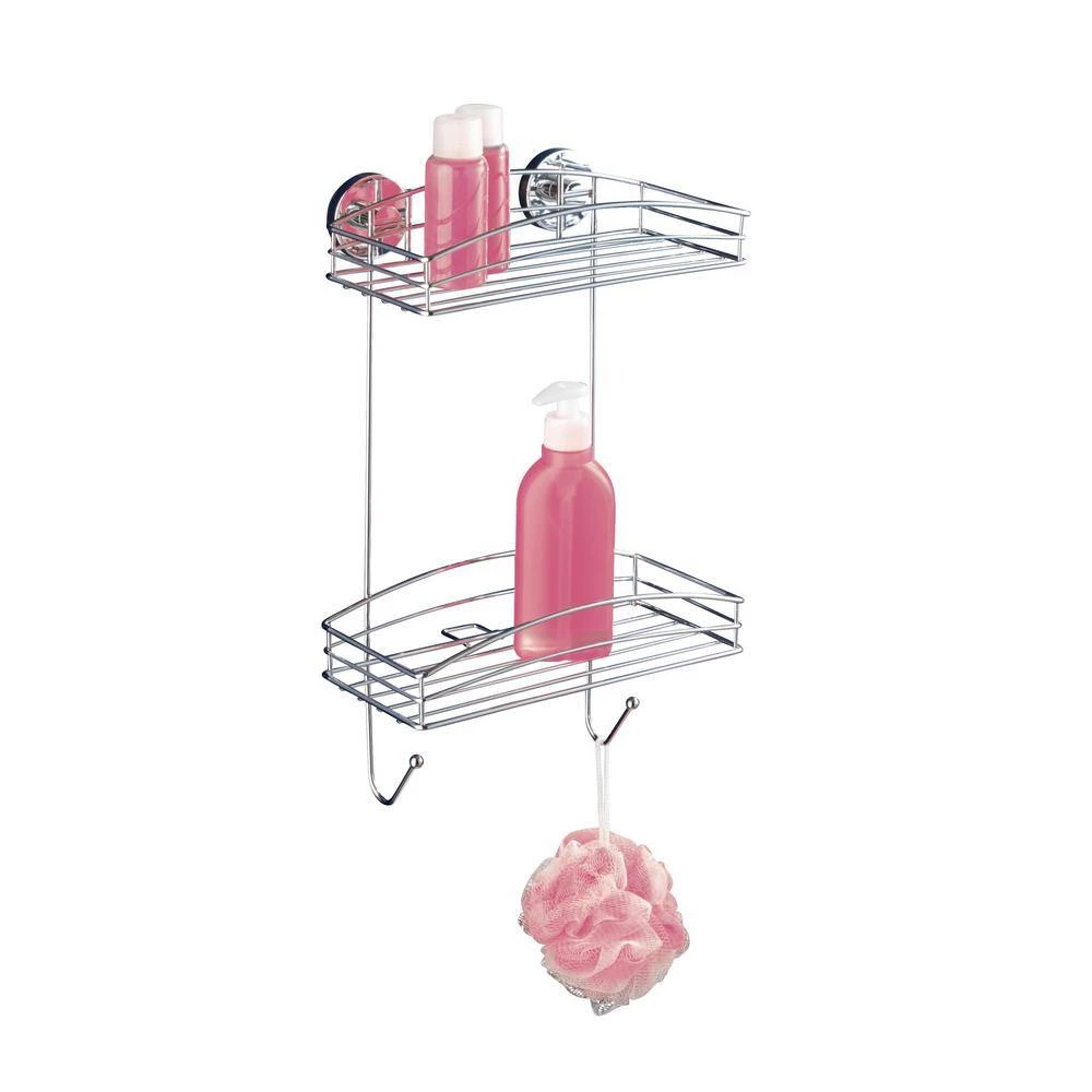 Wenko Vacuum Loc 2-Tier Wall Shelf in Chrome 6 Wenko Vacuum Loc 2-Tier Wall Shelf in Chrome - Image 4