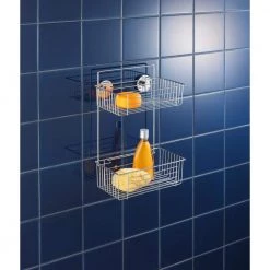 Wenko Vacuum Loc 2 Tier Wall Rack Bari 9 Wenko Vacuum Loc 2 Tier Wall Rack Bari -Toilet Storage Shop chrome wenko shower caddies 20889100 31 1000