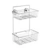 Wenko Vacuum Loc 2 Tier Wall Rack Bari