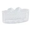 Bath Bliss Medium Bath Basket with Suction in Clear