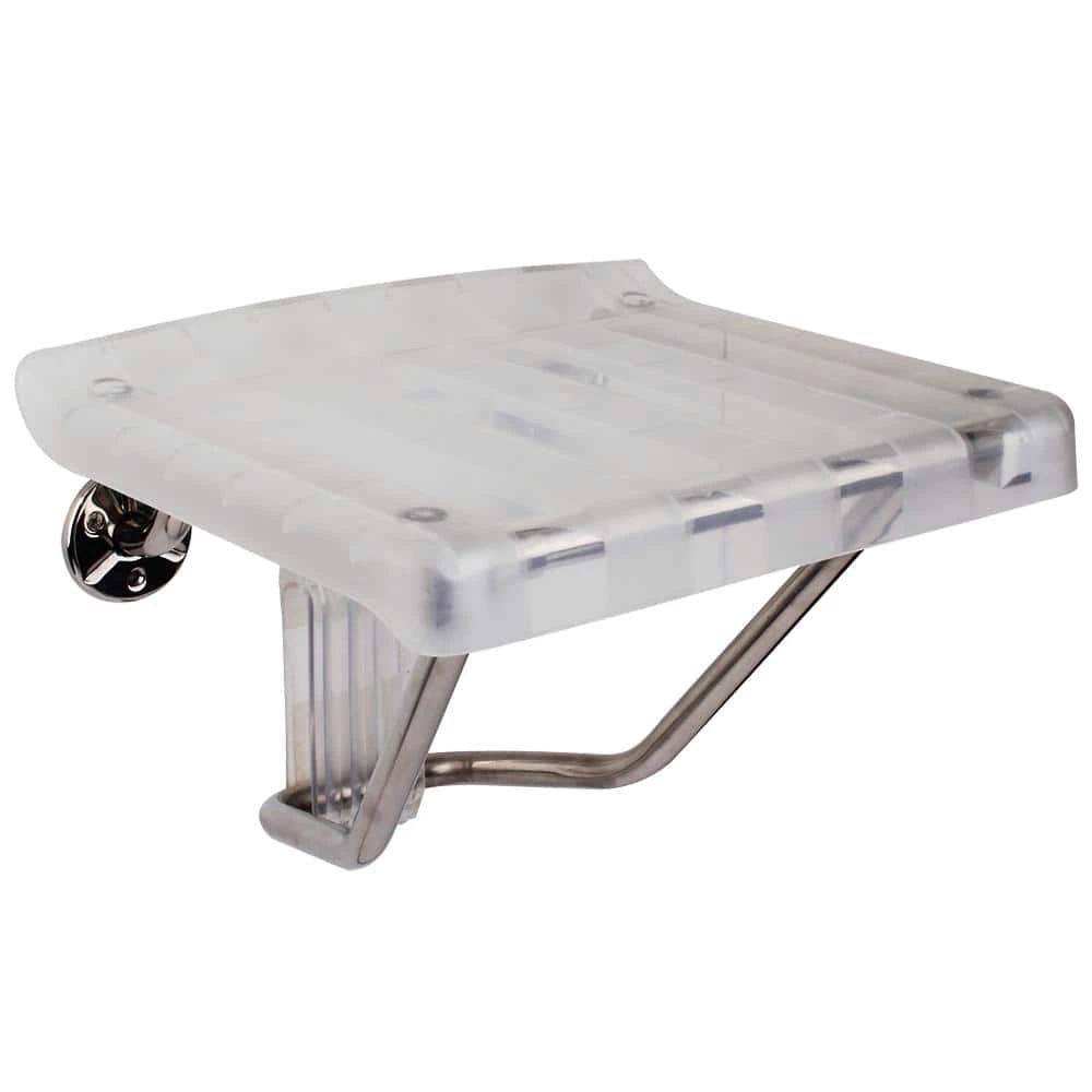 DreamLine 13.125 in. x 15 in. Plastic Folding Shower Seat in Chrome 3 DreamLine 13.125 in. x 15 in. Plastic Folding Shower Seat in Chrome