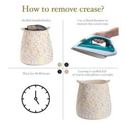 Unbranded Lanna Freestanding Laundry Basket with Folded And Carried in Colorful 1-Pack 12 Unbranded Lanna Freestanding Laundry Basket with Folded And Carried in Colorful 1-Pack -Toilet Storage Shop colorful shower caddies yxx x026 1f 1000