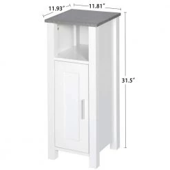 Aurora Decor AMA 11.93 in. W x 11.81 in. H x 31.5 in. D White Over-the-Toilet Storage Contracted and bathroom cabinets 17 Aurora Decor AMA 11.93 in. W x 11.81 in. H x 31.5 in. D White Over-the-Toilet Storage Contracted and bathroom cabinets -Toilet Storage Shop cream white aurora decor over the toilet storage bsychd2b16 44 1000