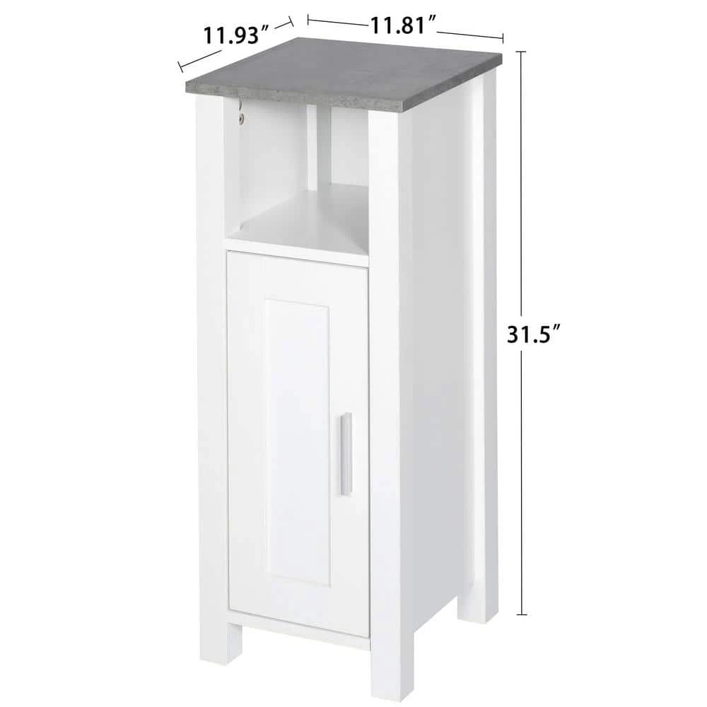 Aurora Decor AMA 11.93 in. W x 11.81 in. H x 31.5 in. D White Over-the-Toilet Storage Contracted and bathroom cabinets 9 Aurora Decor AMA 11.93 in. W x 11.81 in. H x 31.5 in. D White Over-the-Toilet Storage Contracted and bathroom cabinets - Image 7