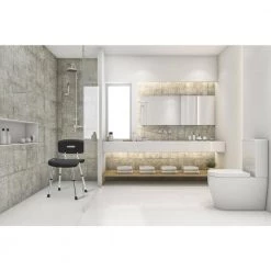 DMI Medical Heavy-Duty Spa Bathtub Euro-Style Adjustable Shower Chair Bath Seat Bench, Dark Gray 8 DMI Medical Heavy-Duty Spa Bathtub Euro-Style Adjustable Shower Chair Bath Seat Bench, Dark Gray -Toilet Storage Shop dark gray dmi shower seats 522 5046 0300 c3 1000