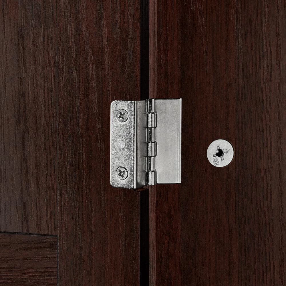 RiverRidge Home Hayward 27.38 in. W x 64.25 in. H x 7.88 in. D Over-the-Toilet Storage in Dark Woodgrain Veneer 7 RiverRidge Home Hayward 27.38 in. W x 64.25 in. H x 7.88 in. D Over-the-Toilet Storage in Dark Woodgrain Veneer - Image 5