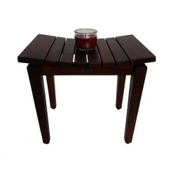 DecoTeak Sojourn 20 in. Contemporary Teak Eastern Style Shower Bench 12 DecoTeak Sojourn 20 in. Contemporary Teak Eastern Style Shower Bench -Toilet Storage Shop decoteak proprietary decoteak shower seats dt138 1f 1000