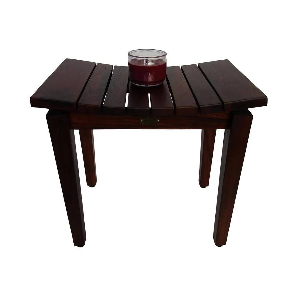 DecoTeak Sojourn 20 in. Contemporary Teak Eastern Style Shower Bench 6 DecoTeak Sojourn 20 in. Contemporary Teak Eastern Style Shower Bench - Image 4