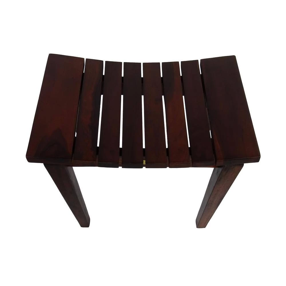 DecoTeak Sojourn 20 in. Contemporary Teak Eastern Style Shower Bench 5 DecoTeak Sojourn 20 in. Contemporary Teak Eastern Style Shower Bench - Image 3