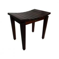 DecoTeak Sojourn 20 in. Contemporary Teak Eastern Style Shower Bench