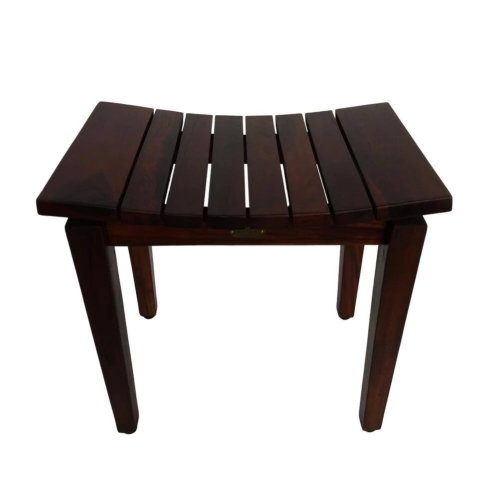 DecoTeak Sojourn 20 in. Contemporary Teak Eastern Style Shower Bench 4 DecoTeak Sojourn 20 in. Contemporary Teak Eastern Style Shower Bench - Image 2