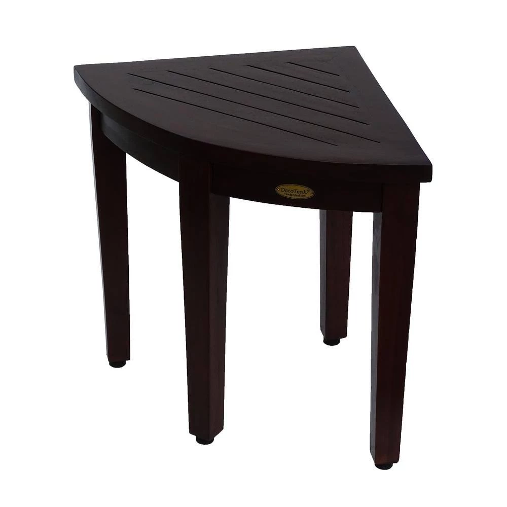 DecoTeak Oasis Teak Corner Shower Stool Corner Shelf 5 DecoTeak Oasis Teak Corner Shower Stool Corner Shelf - Image 3