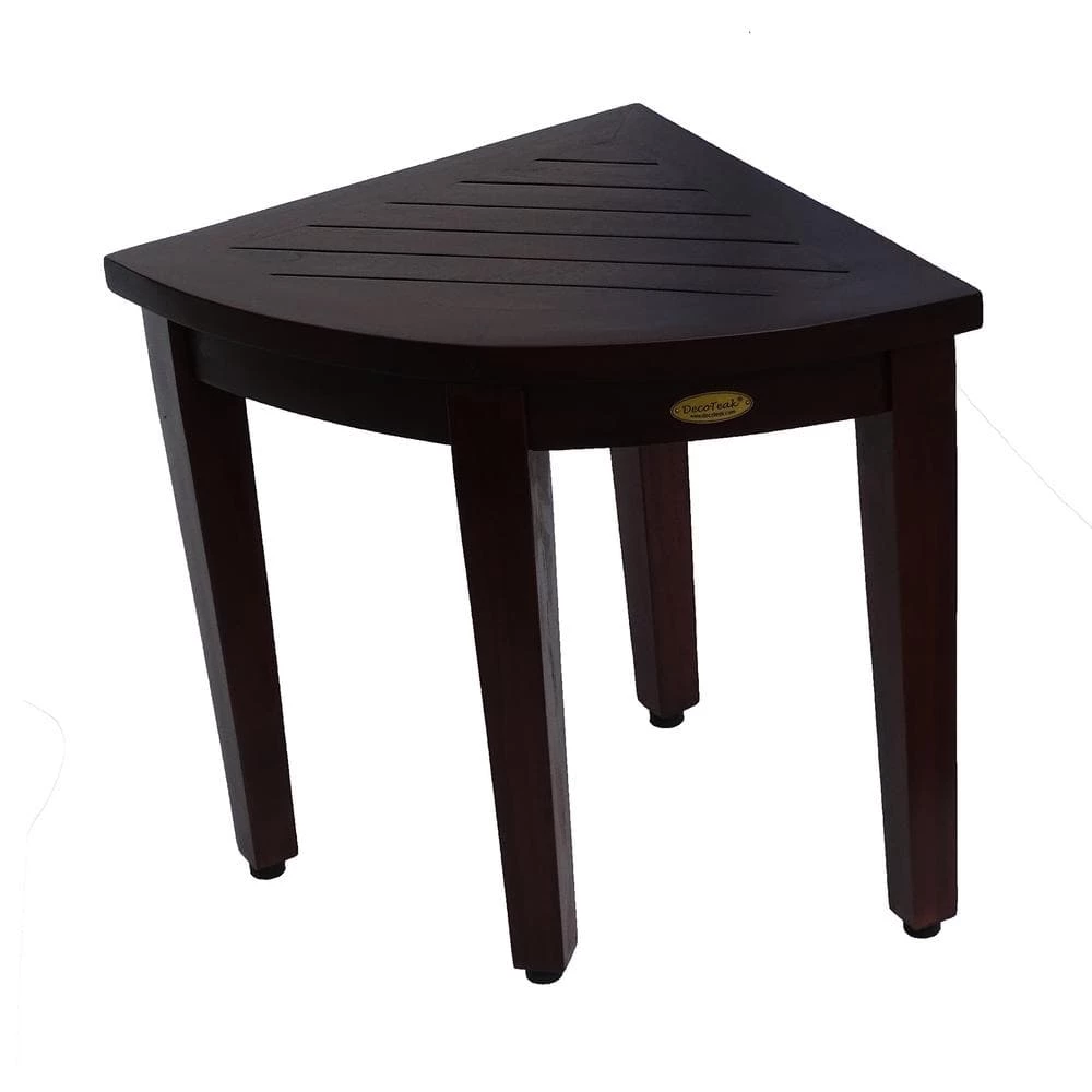 DecoTeak Oasis Teak Corner Shower Stool Corner Shelf 3 DecoTeak Oasis Teak Corner Shower Stool Corner Shelf