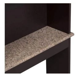 Miscool Naples 23.23 in. W x 68.11 in. H x 7.48 in. D Dark Brown Over-the-Toilet Storage with Adjustable Shelves -Toilet Storage Shop espresso miscool over the toilet storage bcych10c4888 fa 1000