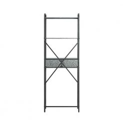 4D Concepts Montclair 23.6 in. W x 11.42 in. D x 72.6 in. H Space Saver Metal -Toilet Storage Shop gray 4d concepts over the toilet storage 10084 44 1000