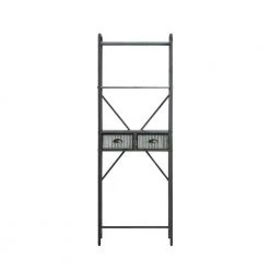 4D Concepts Montclair 23.6 in. W x 11.42 in. D x 72.6 in. H Space Saver Metal