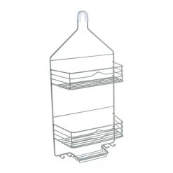 Bath Bliss 2 Tier Aztec Shower Caddy in Grey -Toilet Storage Shop gray bath bliss shower caddies 10015 grey 76 1000