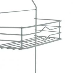 Bath Bliss 2 Tier Aztec Shower Caddy in Grey -Toilet Storage Shop gray bath bliss shower caddies 10015 grey fa 1000