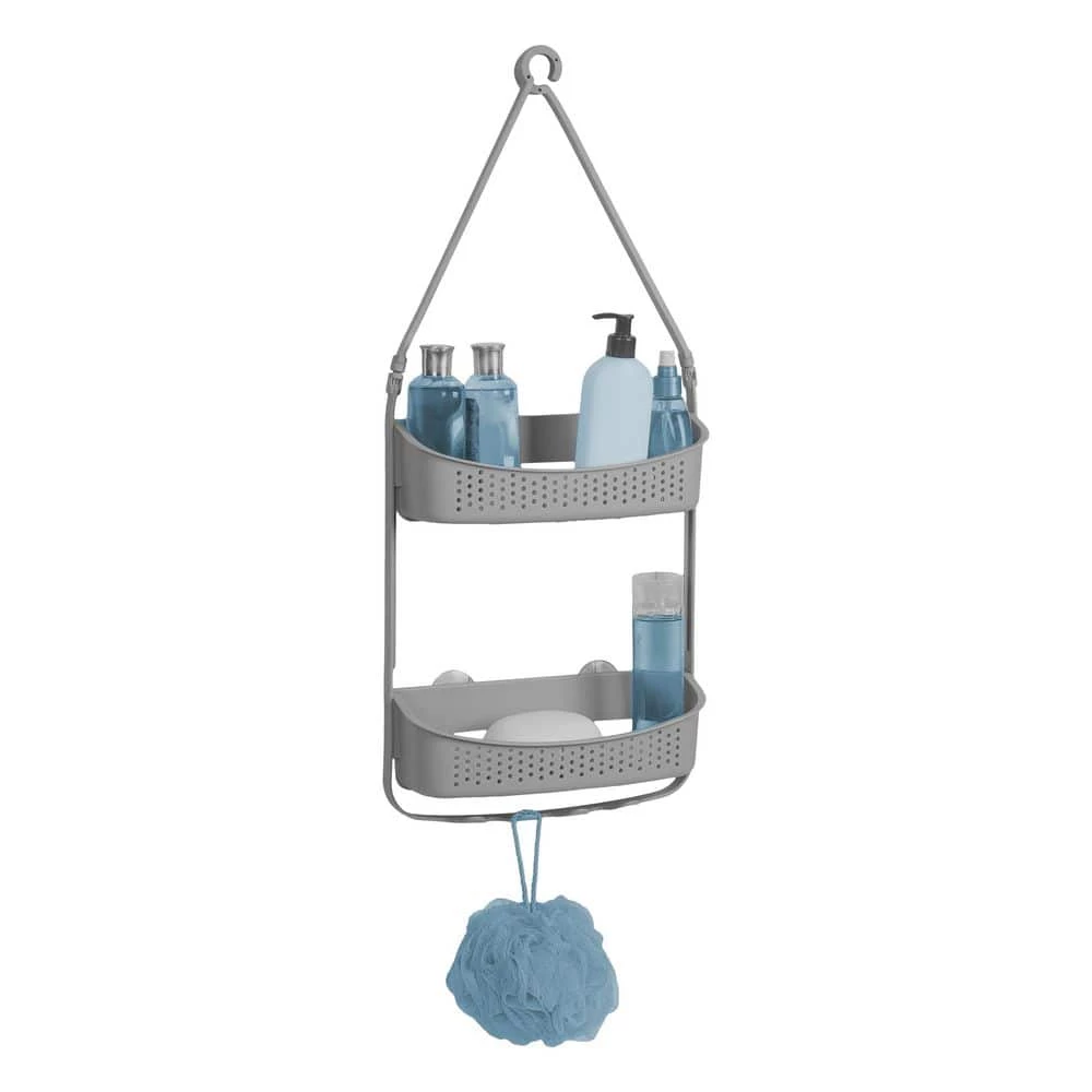 Bath Bliss 2-Way Convertible Shower Caddy in Grey 7 Bath Bliss 2-Way Convertible Shower Caddy in Grey - Image 5