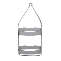Bath Bliss 2-Way Convertible Shower Caddy in Grey
