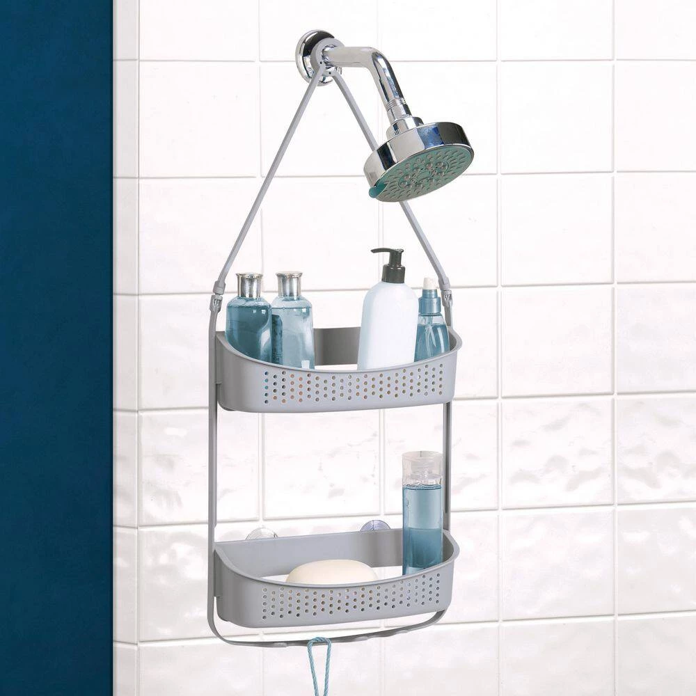 Bath Bliss 2-Way Convertible Shower Caddy in Grey 9 Bath Bliss 2-Way Convertible Shower Caddy in Grey - Image 7