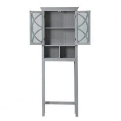 Glitzhome 24 in. W x 68.26 in. H x 7.5 in. D Gray Over-the-Toilet Storage -Toilet Storage Shop gray glitzhome over the toilet storage gh1001003543 44 1000