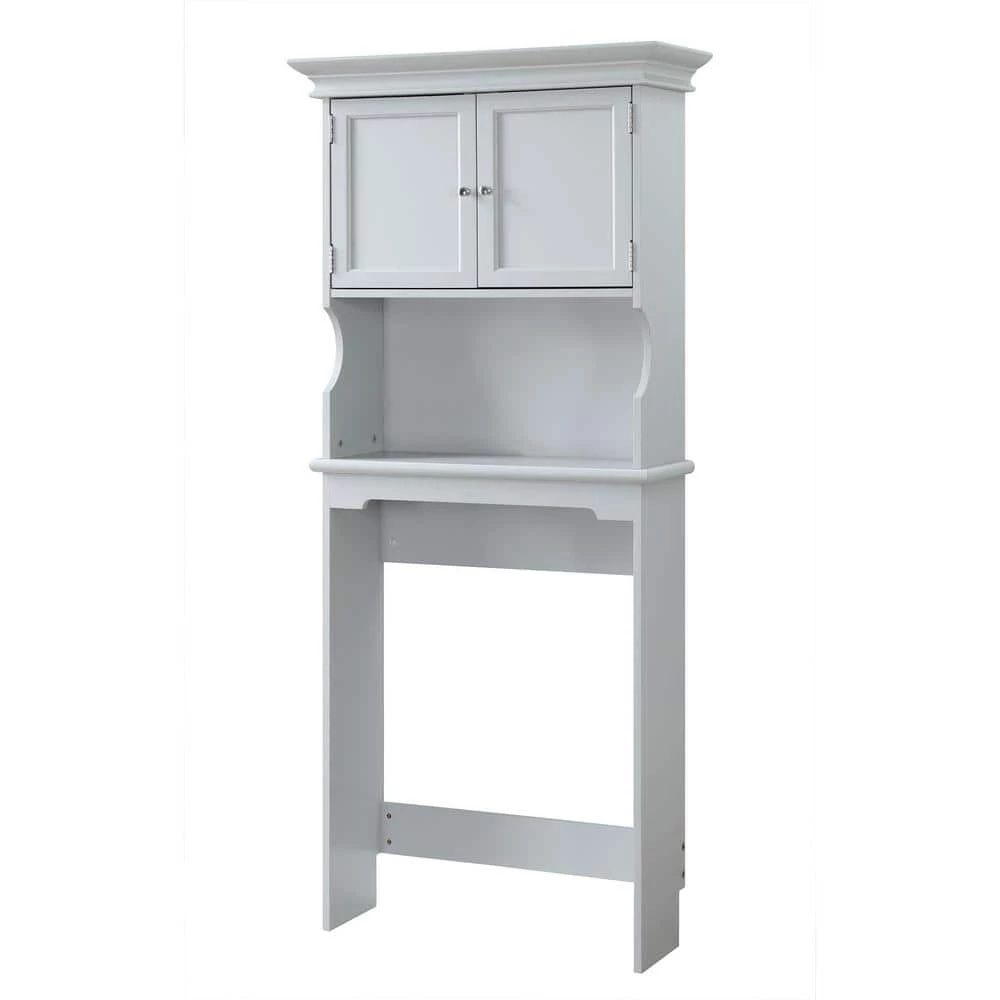 Home Decorators Collection Hampton Harbor 30 in. W x 66.5 in. H x 10.5 in. D Gray Over-the-Toilet Storage 6 Home Decorators Collection Hampton Harbor 30 in. W x 66.5 in. H x 10.5 in. D Gray Over-the-Toilet Storage - Image 4