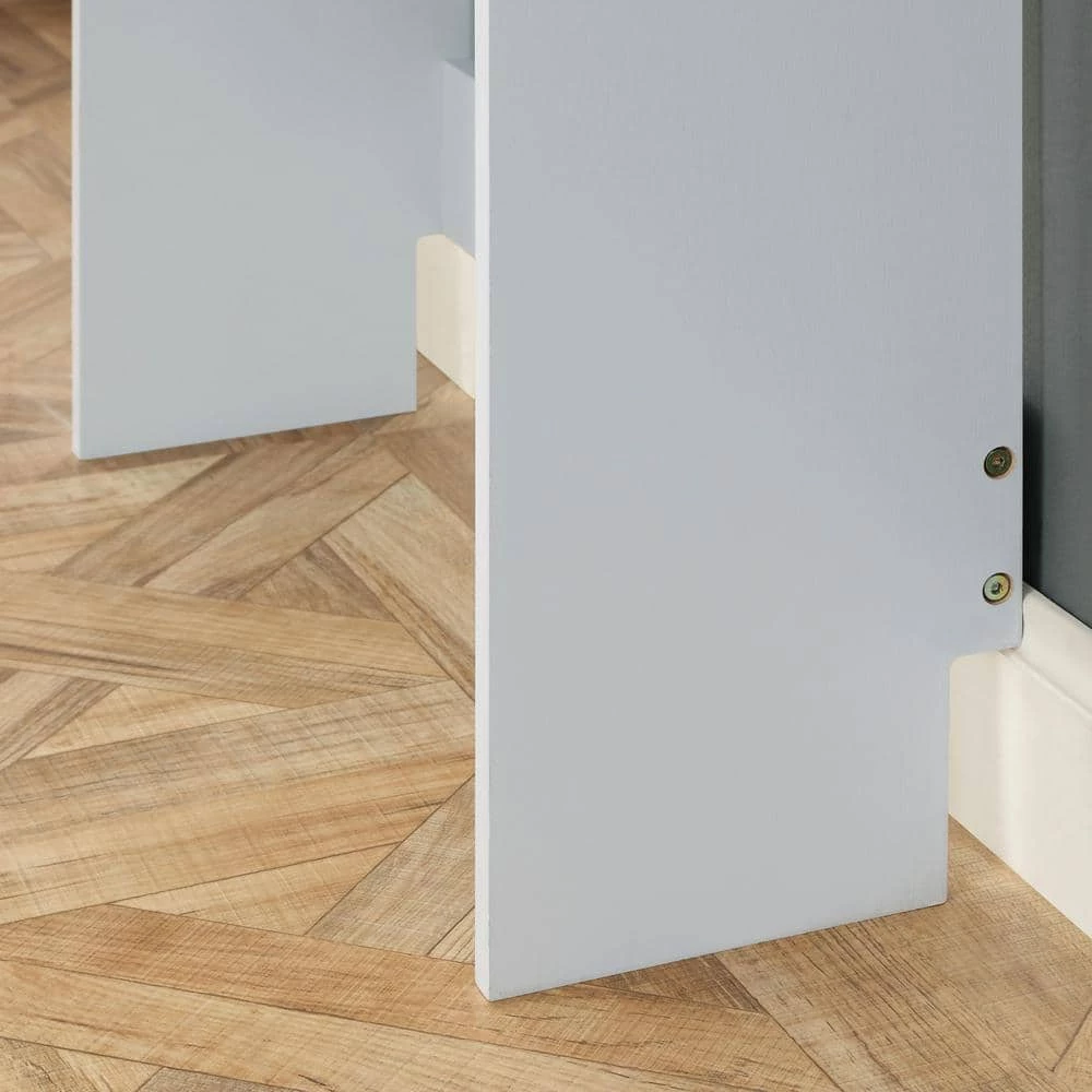 Home Decorators Collection Hampton Harbor 30 in. W x 66.5 in. H x 10.5 in. D Gray Over-the-Toilet Storage 9 Home Decorators Collection Hampton Harbor 30 in. W x 66.5 in. H x 10.5 in. D Gray Over-the-Toilet Storage - Image 7