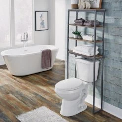 HOMESTYLES Barnside Metro 25 in. W x 64 in. H x 8.5 in. D Gray Over-the-Toilet Storage -Toilet Storage Shop gray homestyles over the toilet storage 5053 106 44 1000