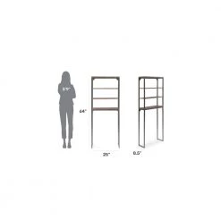 HOMESTYLES Barnside Metro 25 in. W x 64 in. H x 8.5 in. D Gray Over-the-Toilet Storage -Toilet Storage Shop gray homestyles over the toilet storage 5053 106 fa 1000