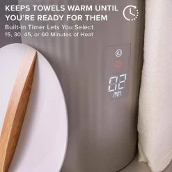LIVEFINE Hot Towel Warmer for Spa with LED Display 15 LIVEFINE Hot Towel Warmer for Spa with LED Display -Toilet Storage Shop gray livefine towel warmers lfhttwl01 77 1000