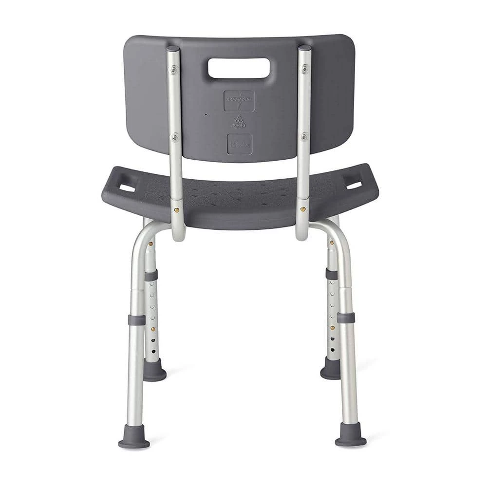 Medline Shower Chair Bath Bench with Back Support, Infused with Microban Antimicrobial Protection 6 Medline Shower Chair Bath Bench with Back Support, Infused with Microban Antimicrobial Protection - Image 4