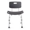 Medline Shower Chair Bath Bench with Back Support, Infused with Microban Antimicrobial Protection -Toilet Storage Shop gray medline shower seats mds89745kdmgh 64 1000