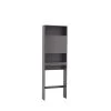 Aoibox 24.8 in. W x 7.87 in. D x 76.77 in. H Gray MDF Bathroom Over-the-Toilet Storage, with 3-Shelves and 1-Cabinet 1 Aoibox 24.8 in. W x 7.87 in. D x 76.77 in. H Gray MDF Bathroom Over-the-Toilet Storage, with 3-Shelves and 1-Cabinet -Toilet Storage Shop gray over the toilet storage snmx3273 64 1000