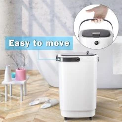 Unbranded Luxury Large Towel Hot Warmer Bucket with Auto Shut Off-Fits Up to Two Oversized Towels in Gray -Toilet Storage Shop gray towel warmers cuutmygray 4f 1000