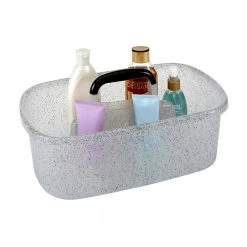 Simplify Granite Look Shower Caddy in Grey