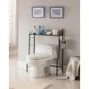 Kings Brand Furniture Black Freestanding Etagere Bathroom Shelf Storage Organizer Rack 2 Kings Brand Furniture Black Freestanding Etagere Bathroom Shelf Storage Organizer Rack -Toilet Storage Shop kings brand furniture over the toilet storage b 6211mb 64 1000