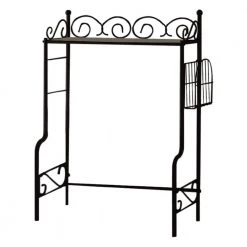 Kings Brand Furniture Black Freestanding Etagere Bathroom Shelf Storage Organizer Rack -Toilet Storage Shop kings brand furniture over the toilet storage b 6211mb 76 1000