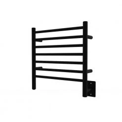 Amba Radiant Small 7-Bar Plug-in with Hardwired kit Electric Towel Warmer in Matte Black -Toilet Storage Shop matte black amba towel warmers rwhs smb 40 1000