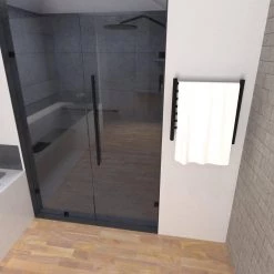 Amba Radiant Small 7-Bar Plug-in with Hardwired kit Electric Towel Warmer in Matte Black -Toilet Storage Shop matte black amba towel warmers rwhs smb a0 1000