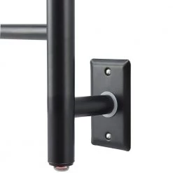 Ancona Prestige OBT 8-Bar Electric Wall Mount Plug-In and Hardwire Towel Warmer with On-Board Timer in Matte Black 16 Ancona Prestige OBT 8-Bar Electric Wall Mount Plug-In and Hardwire Towel Warmer with On-Board Timer in Matte Black -Toilet Storage Shop matte black ancona towel warmers an 5389 fa 1000