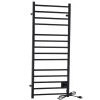 ANZZI Elgon 14-Bar Carbon Steel Electric Wall Mounted Towel Warmer Rack in Matte Black